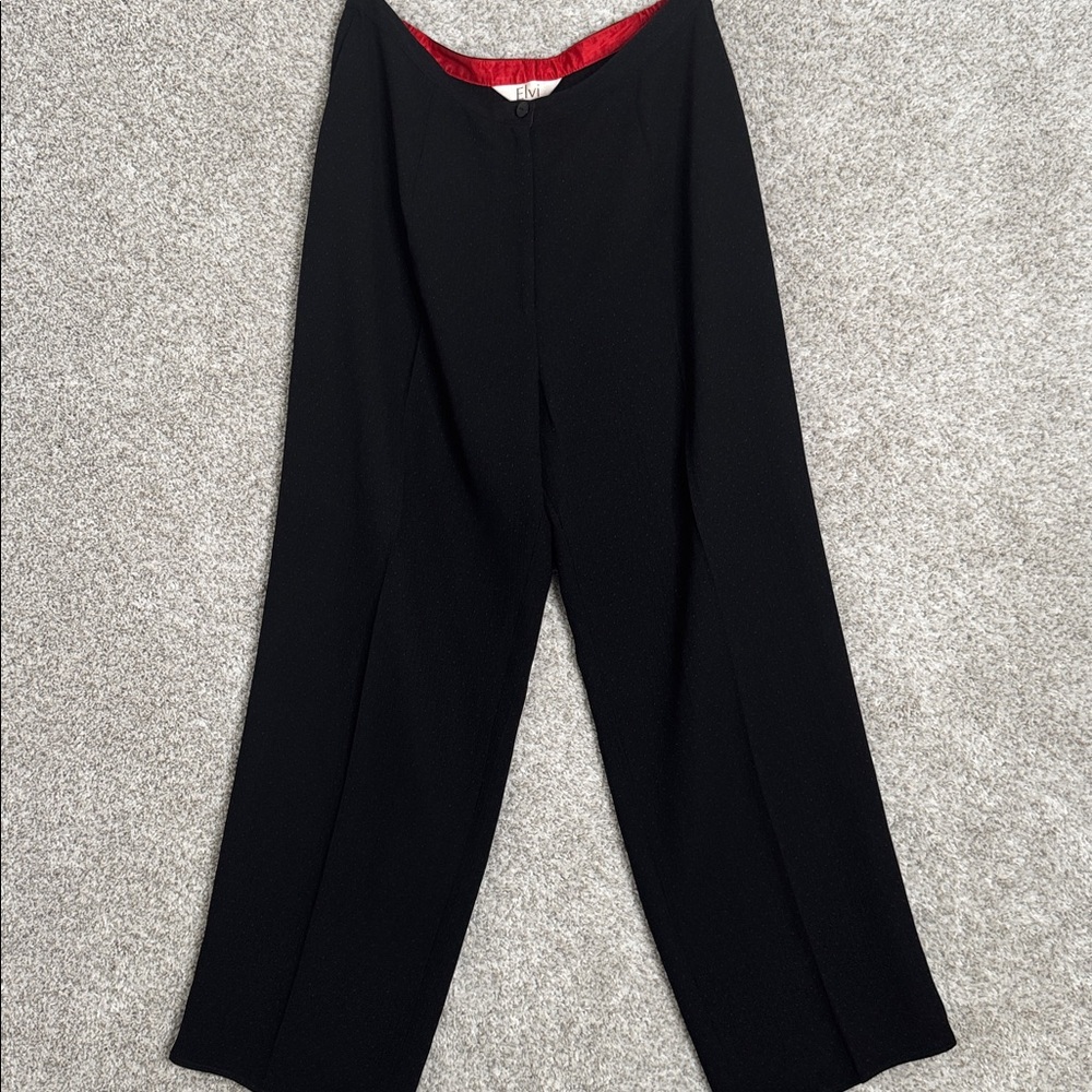 ELVI Black & Red‎ Dress pants - Size 16